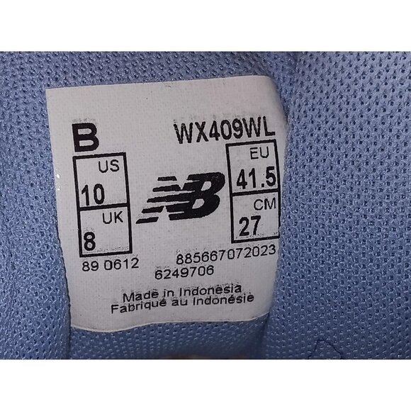 New Balance Shoes Womens 10 B 409 Athletic Running Sneakers WX409WL White Blue - Picture 11 of 12